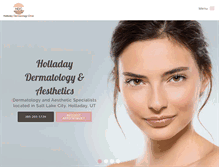 Tablet Screenshot of holladaydermatology.com